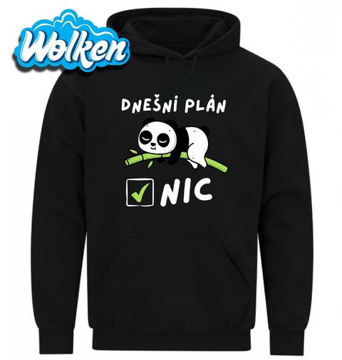 Obrázek produktu Pánská mikina Líná Panda Dnešní plán: Nic