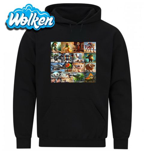 Obrázek produktu Pánská mikina Zvířecí brainrot Legendy internetu