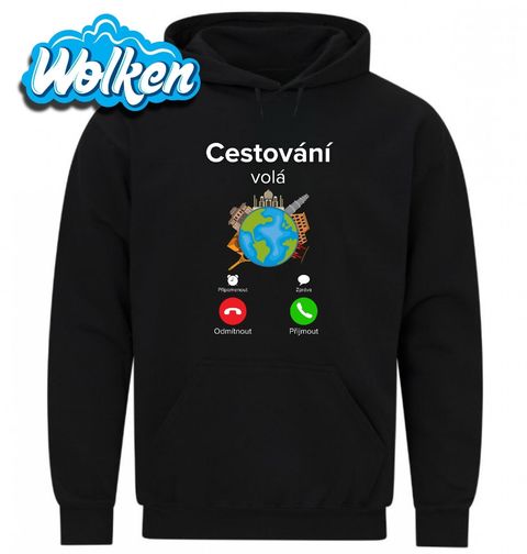 Obrázek produktu Pánská mikina Cestování volá Phone Call