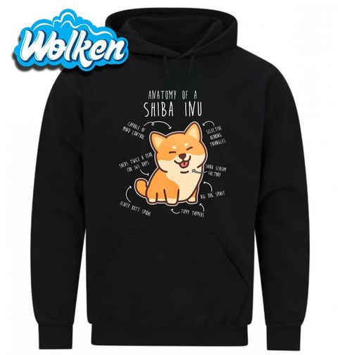 Obrázek produktu Pánská mikina Popis Shiba Inu Anatomy of Shiba Inu