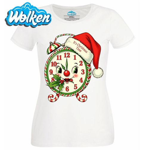 Obrázek produktu Dámské tričko Vánoční Budík Už je čas na Vánoce!