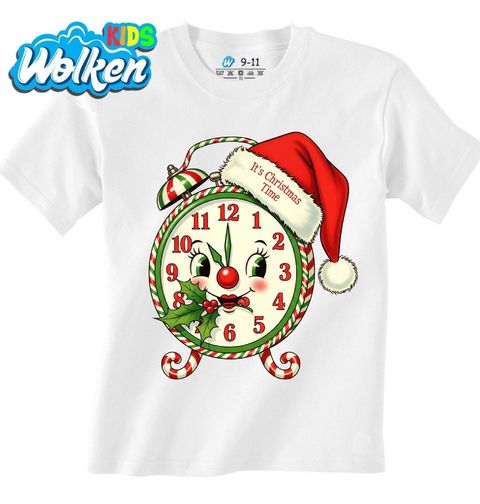 Obrázek produktu Dětské tričko Vánoční Budík Už je čas na Vánoce!
