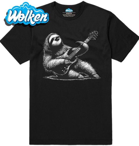 Obrázek produktu Pánské tričko Rockový Lenochod s Kytarou