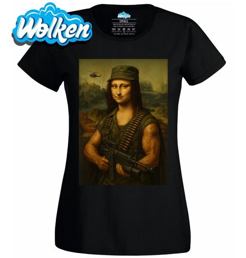 Obrázek produktu Dámské tričko Ozbrojená Mona Lisa ve Službě