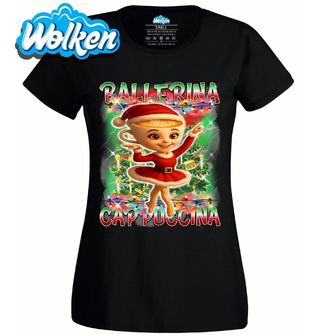Dámské tričko Vánoční Ballerina Capuccina.jpg