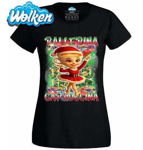 Obrázek produktu Dámské tričko Vánoční Ballerina Capuccina
