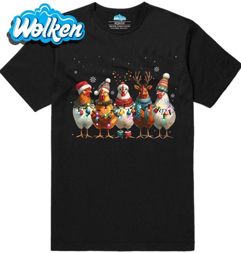Obrázek produktu Pánské tričko Pět Vánočních Slepic