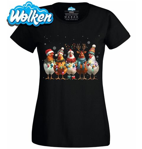 Obrázek produktu Dámské tričko Pět Vánočních Slepic