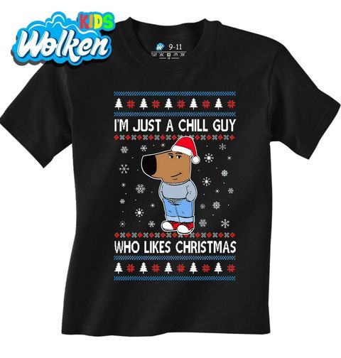 Obrázek produktu Dětské tričko Pohodové Vánoce Prostě Chill Guy
