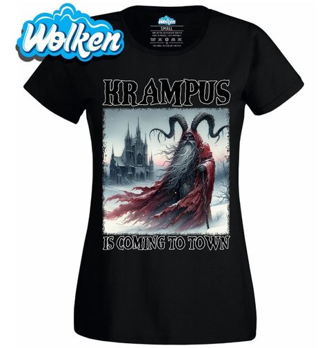 Obrázek produktu Dámské tričko Vánoční Démon Krampus přichází