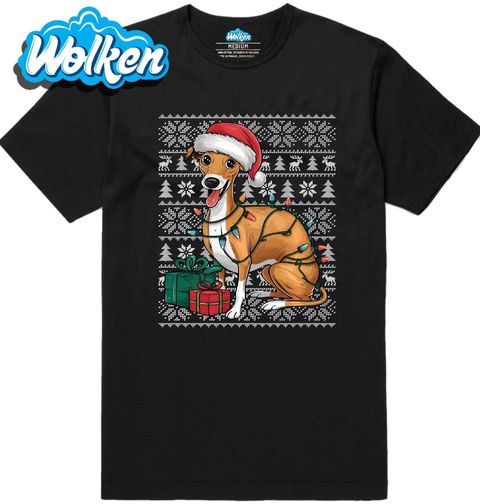 Obrázek produktu Pánské tričko Vánoční Pes Whippet