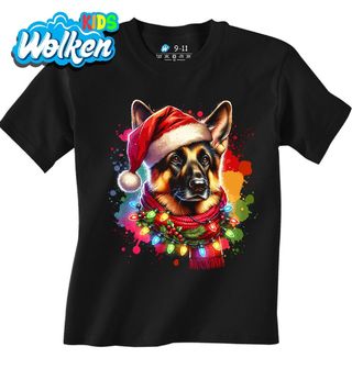 Dětské tričko Vánoční ovčák v Santa Čepici.jpg