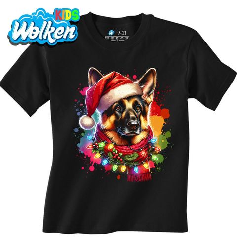 Obrázek produktu Dětské tričko Vánoční ovčák v Santa Čepici