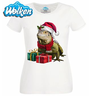 Dámské tričko  Vánoční Leguán.jpg