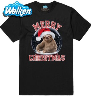 Pánské tričko Santa Lenochod ve Sněžítku.jpg