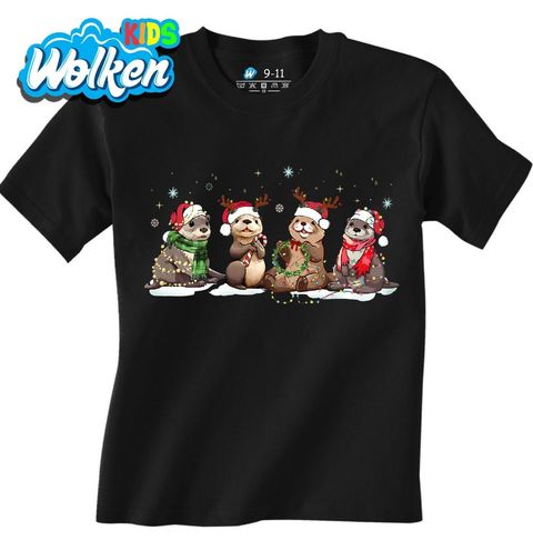 Obrázek produktu Dětské tričko Vánoční Vydry