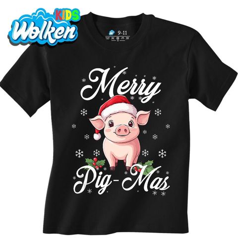 Obrázek produktu Dětské tričko Vánoční Prasátko Merry Pig-Mas