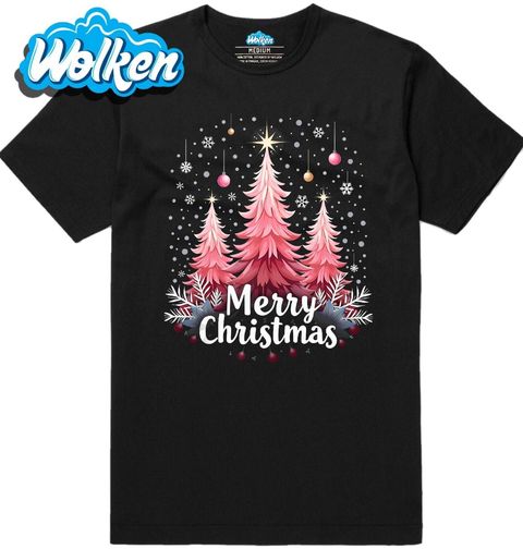 Obrázek produktu Pánské tričko Růžové Vánoce Merry Christmas