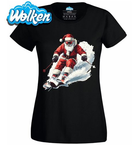 Obrázek produktu Dámské tričko Santa na Lyžích