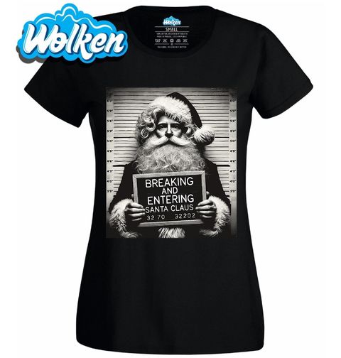 Obrázek produktu Dámské tričko Zatčený Santa Busted