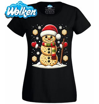 Dámské tričko Perníčkový Sněhulák Cookies Snowman.jpg