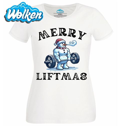 Obrázek produktu Dámské tričko Namakaný Sněhulák Merry Liftmas