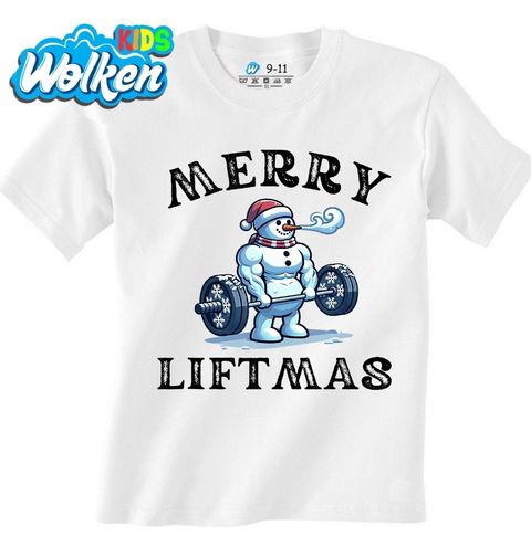 Obrázek produktu Dětské tričko Namakaný Sněhulák Merry Liftmas