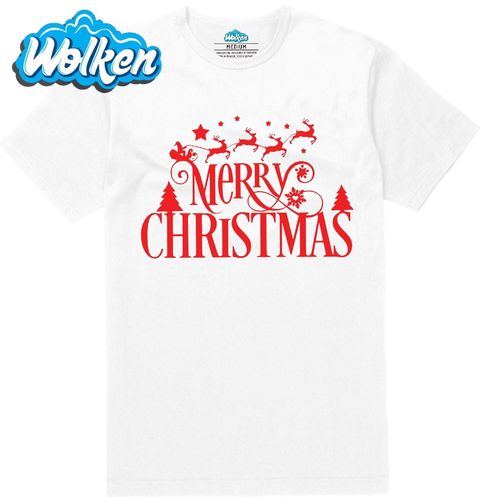 Obrázek produktu Pánské tričko Veselé Santovy Vánoce Merry Christmas