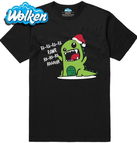 Obrázek produktu Pánské tričko Vánoční Dinosaurus Rawr