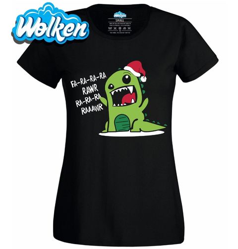 Obrázek produktu Dámské tričko Vánoční Dinosaurus Rawr