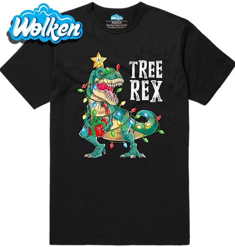 Obrázek produktu Pánské tričko Vánoční Dinosaurus T-Rex Tree Rex