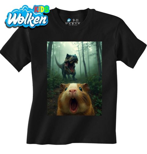 Obrázek produktu Dětské tričko Selfie Morčete a Útok T-Rexe
