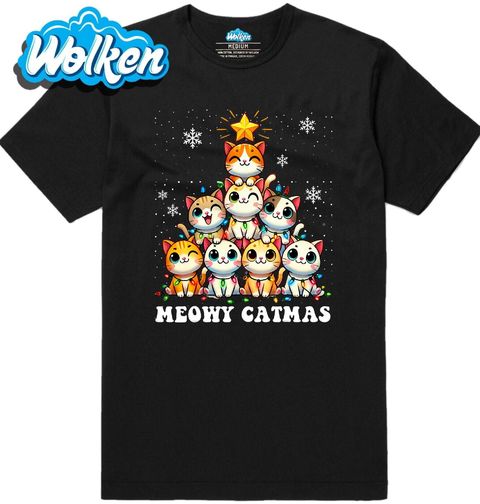 Obrázek produktu Pánské tričko Kočičí Stromeček Meowy Catmas