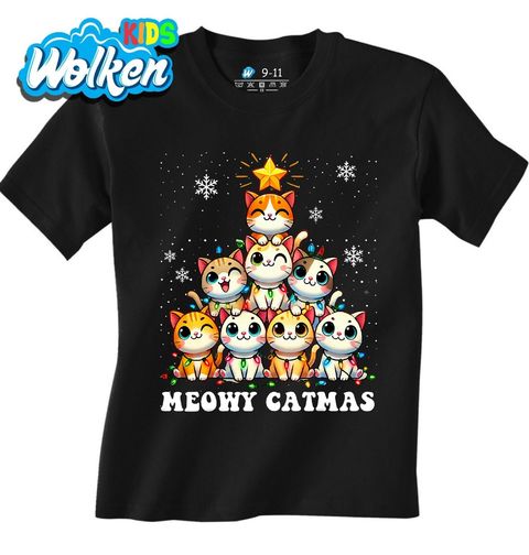 Obrázek produktu Dětské tričko Kočičí Stromeček Meowy Catmas