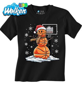 Dětské tričko Vánoční Basketbalový Sněhulák.jpg