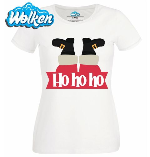 Obrázek produktu Dámské tričko Santa zaseknutý v Komíně Ho Ho Ho