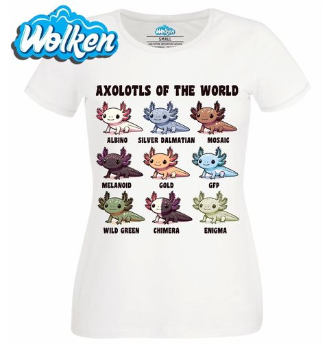 Obrázek produktu Dámské tričko Axolotlové z celého světa