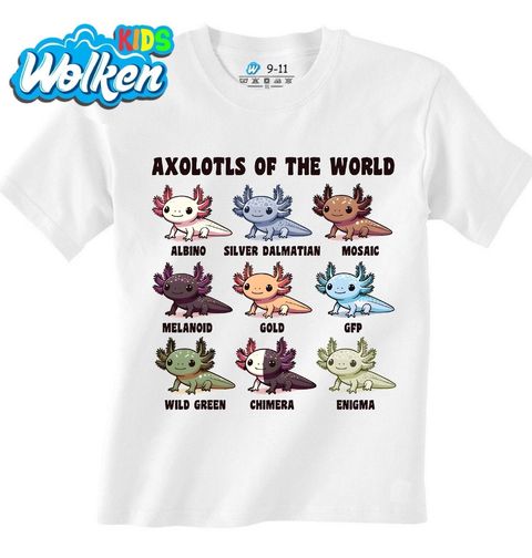 Obrázek produktu Dětské tričko Axolotlové z celého světa
