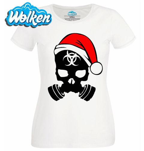 Obrázek produktu Dámské tričko Vánoční Biohazard Lebka