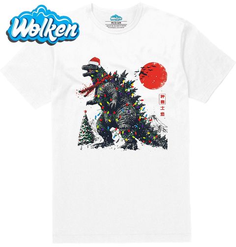 Obrázek produktu Pánské tričko Vánoční Godzilla v Tokiu