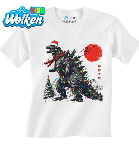 Obrázek produktu Dětské tričko Vánoční Godzilla v Tokiu