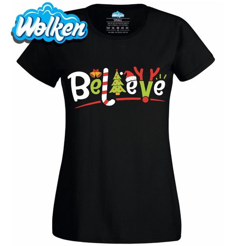 Obrázek produktu Dámské tričko Věř v Kouzlo Vánoc Believe