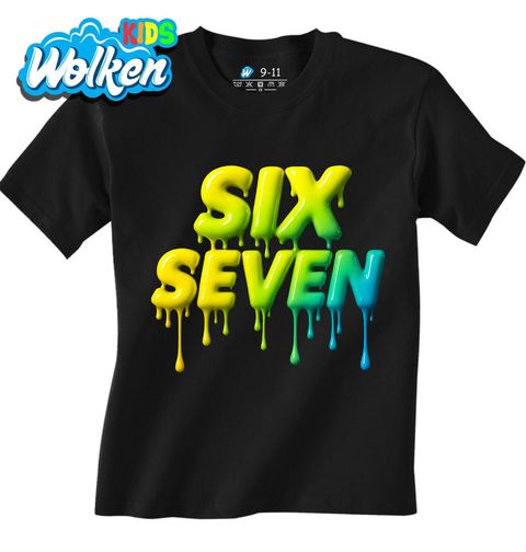 Obrázek produktu Dětské tričko Rozteklý Meme 67 Six Seven