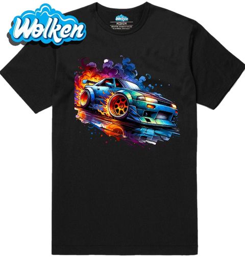 Obrázek produktu Pánské tričko Driftující Auto v Plamenech