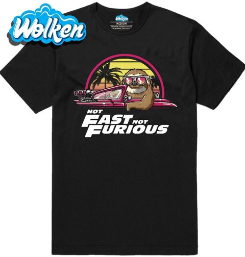 Obrázek produktu Pánské tričko Lenochod v Autě Not Fast Not Furious