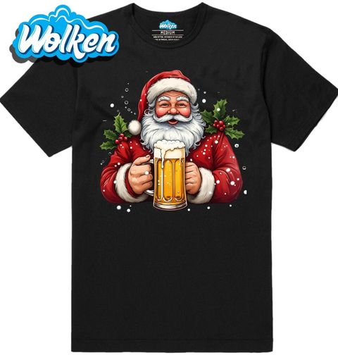 Obrázek produktu Pánské tričko Vánoční Santa s Pivem