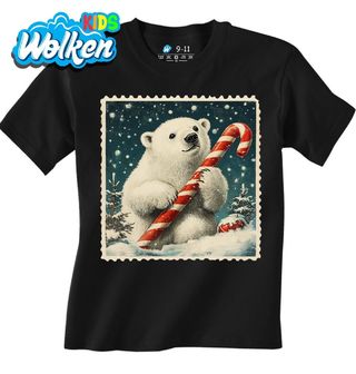 Dětské tričko Vánoční známka Lední Medvěd.jpg