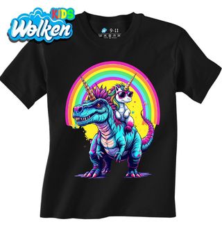 Dětské tričko Jednorožec na T-Rexovi.jpg