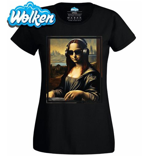 Obrázek produktu Dámské tričko DJ Mona Lisa se Sluchátky