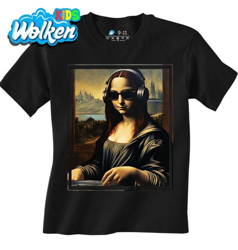 Obrázek produktu Dětské tričko DJ Mona Lisa se Sluchátky